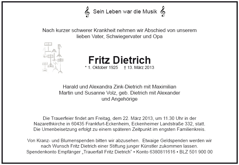 Traueranzeige